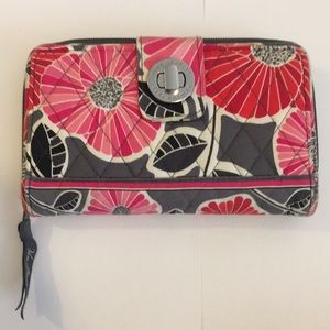 Vera Bradley turn lock wallet